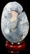 Crystal Filled Celestine (Celestite) Egg - Madagascar #41675-1